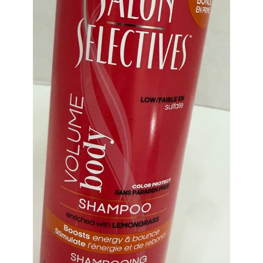 Salon Selectives Volume Body Shampoo Lemongrass Low Sulfate Paraben Free 16.1oz